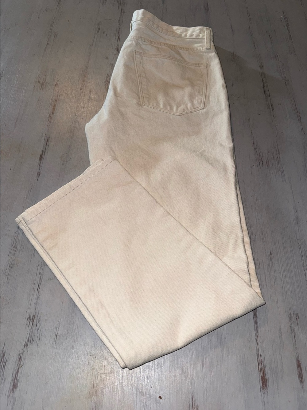 Sid Mashburn 34x32 White Denim Slim Straight Jeans Made in USA